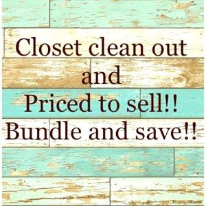 Closet clear out, everything must go!